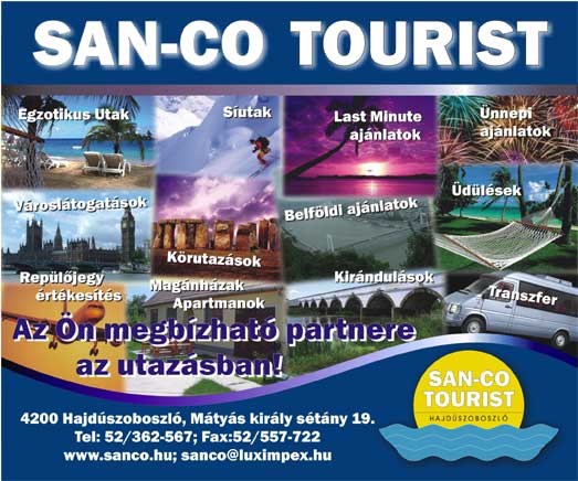 SAN-CO Tourist reklám molinó